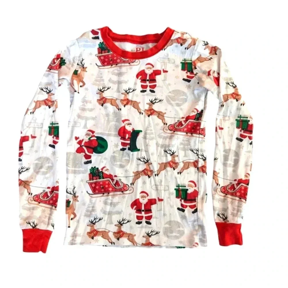 The Children's Place PJ Christmas Soft Girls Pajamas 2 Sets Cotton SZ 7